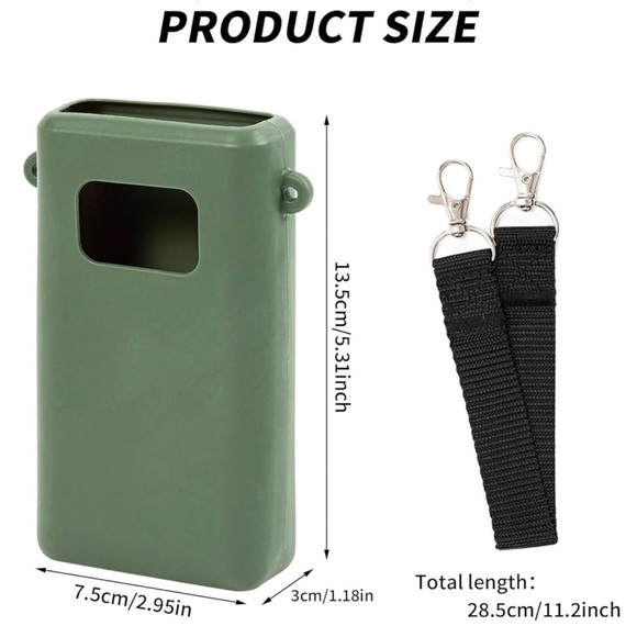 🆕 Protective Flask Case Dark Green - Picture 3 of 6